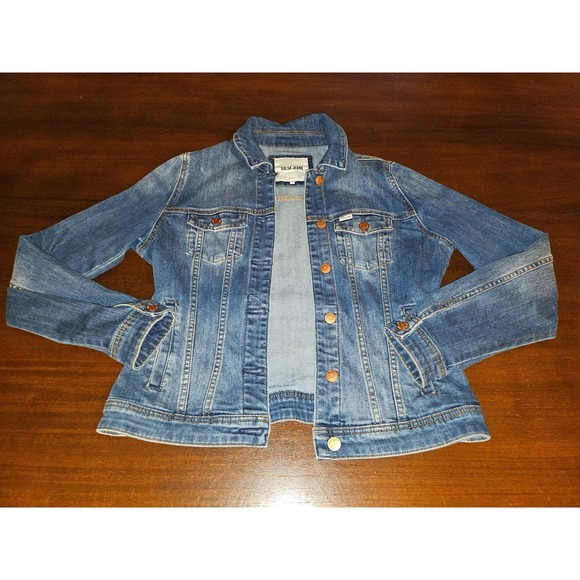 Jackets & Blazers - Salsa Brand Blue Jean‎ Denim Crop Trucker Style Jacket Womans Size Medium